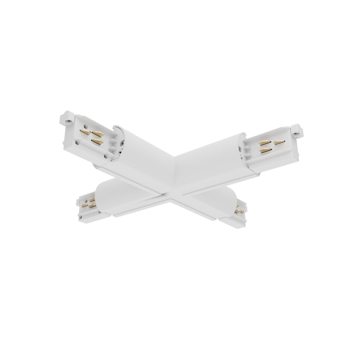 Concord - Lytespan Rail en section ronde Alimentation en X Blanc 9017-ST15/W