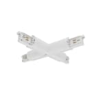 Concord - Lytespan Rail en section ronde Alimentation en X Blanc 9017-ST15/W