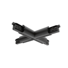 Concord - Lytespan Rail en section ronde Alimentation en X Noir 9017-ST15/B