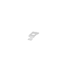 Concord - Rail Lytespan en section Ronde Etrier Support à tige M13 Blanc S-9000/112-W-ST15