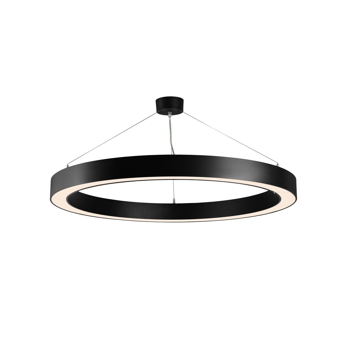 Concord - Suspensions Nilo 800mm 53W 5700lm Opal Noir Direct/Indirect 830 version DALI