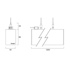 Concord - Mini Continuum II D/I Kit 1,2m 29W 4050lm 840 DALI Blanc Diffuseur Opale