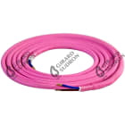 Girard Sudron - Cable Textile Rond 2x0,75mm2 Double Isolation Rose 2 Mtres