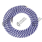 Girard Sudron - Cable rond spirale bleu blanc 2 mtres 2 x 0,75mm2