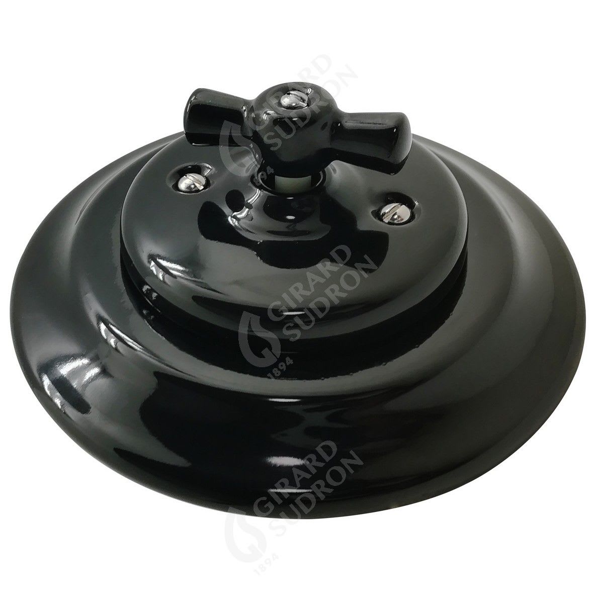 Girard Sudron - RETROINDUS switch porcelain flush mounted black