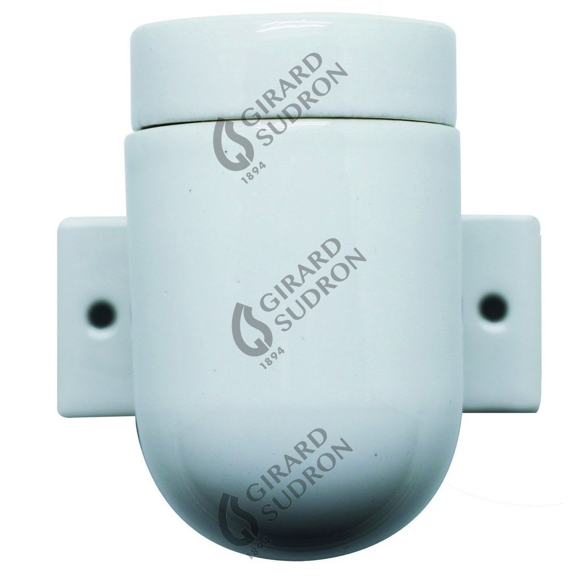 Girard Sudron - Applique porcelaine E27 av. patte de fixation blanc