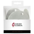 Girard Sudron - Crochet mtal base D45mm blanc x 5