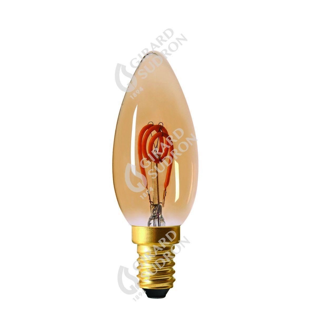 Girard Sudron - Flamme C35 Filament LED 3 LOOPS 2W E14 2000k 90Lm Amb. 3125467166056