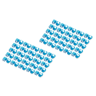 Assmann Electronic - Clips de couleur pour câbles RJ45 couleur bleue, paquet de 100 pièces