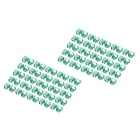 Assmann Electronic - Clips de couleur pour câbles RJ45 couleur verte, paquet de 100 pièces