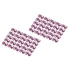 Assmann Electronic - Clips de couleur pour câbles RJ45 couleur magenta, paquet de 100 pièces