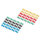 Assmann Electronic - Clips RJ45 20 pcs x 5 couleurs rouge, vert, bleu, jaune, noir