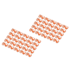 Assmann Electronic - Clips de couleur pour câbles RJ45 couleur orange, paquet de 100 pièces
