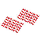 Assmann Electronic - Clips de couleur pour câbles RJ45 couleur rouge, paquet de 100 pièces