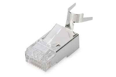 Assmann Electronic - Connecteur modulaire CAT 6A, 8P8C, blindé pour conducteurs massifs AWG 22 - 23