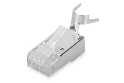 Assmann Electronic - Connecteur modulaire CAT 6A, 8P8C, blindé pour conducteurs massifs AWG 22 - 23