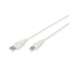 Assmann Electronic - Cable USB2 compatible type A-B M-M, 1,8m beige