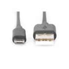 Assmann Electronic - Câble de connexion USB 2.0, type A - micro B MM, 1.8m, conforme USB 2.0, noir