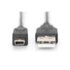 Assmann Electronic - Câble USB 2.0, type A - mini B (5pin) MM, 3.0m, conforme USB 2.0, noir