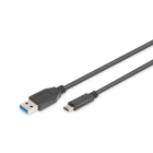 Assmann Electronic - Câble de connexion USB Type-C, Type-C - A MM, 1.0m, 3A, 5GB, version 3.0, noir