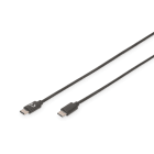 Assmann Electronic - USB Type-C connection cable, type C to C M-M, 1.8m, 3A, 480MB, 2.0 Version, bl