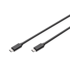 Assmann Electronic - Câble de connexion USB 2,0 type-C, type C vers C M/M, 3.0m, 3A, 480 Mo, noir