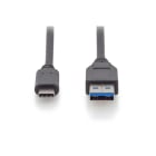 Assmann Electronic - Câble de connexion USB 3.1, type C to A M/M, 1.0m, Gen2, 3A, 10GB, , CE, noir
