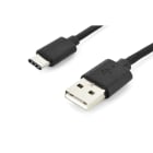 Assmann Electronic - Câble de connexion USB 2.0, Type-C, type C vers A M/M, 1.8m, 3A, 480MB, noir