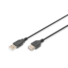Assmann Electronic - Câble d'extension USB, type A M/F, 1.8m, compatible USB 2.0, noir