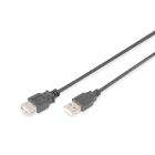 Assmann Electronic - Câble d'extension USB 2.0, type A M/F, 1.8m, conforme à la norme USB 2.0, noir