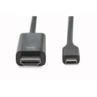 Assmann Electronic - Adaptateur USB C M - HDMI A M 2m 4K/60Hz 18GB CE noir doré