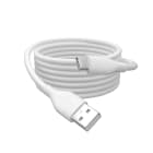 Assmann Electronic - Câble de recharge silicone USB-C USB-A 0,5m USB2 60W blanc