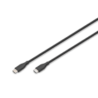 Assmann Electronic - Câble de recharge silicone USB-C USB-C 0,5m USB2 60W noir