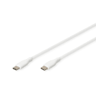 Assmann Electronic - Câble de recharge silicone USB-C USB-C 0,5m USB2 60W blanc