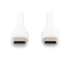 Assmann Electronic - Câble de recharge silicone USB-C USB-C 1m USB2 60W blanc