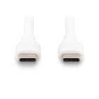 Assmann Electronic - Câble de recharge silicone USB-C USB-C 1m USB2 60W blanc