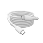 Assmann Electronic - Câble de recharge USB-C en silicone, USB-C - USB-C 2m, USB 2.0, 60W, blanc