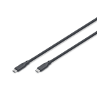 Assmann Electronic - Câble de recharge en silicone USB-C USB-C 2m USB 3.2 Gen2 10G 4K 100W noir