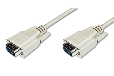 Assmann Electronic - Câble de connexion écran VGA HD15 M/M 1.8m 3CF beige