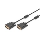 Assmann Electronic - DVI connection cable, DVI(24+1), 2x ferrit M-M, 2.0m, DVI-D Dual Link, bl
