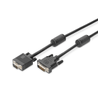 Assmann Electronic - Câble DVI (24+5) - HD15, 2x ferrite mâle/femelle, 2.0m, DVI-I Dual Link, noir