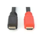 Assmann Electronic - Câble HDMI haut débit, type A, amp. M/M, 15.0m, Ultra HD, 4K@30Hz, or, noir