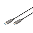 Assmann Electronic - Câble hybride fibre optique HDMI AOC, type A MM, 15 m, UHD 8K@60Hz, CE, noir