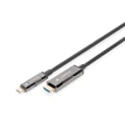 Assmann Electronic - Cable USB C vers HDMI AOC (fibre optique) 15m HDMI 2.0, 4K2K