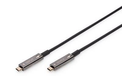 Assmann Electronic - Cable fibre optique hybride AOC 20m USB 3.1 Type C-C USB SPEC, 4K - 60 Hz