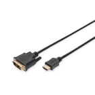 Assmann Electronic - Câble adaptateur HDMI, type A-DVI(18+1) mâle/femelle, 3.0m, Full HD, noir