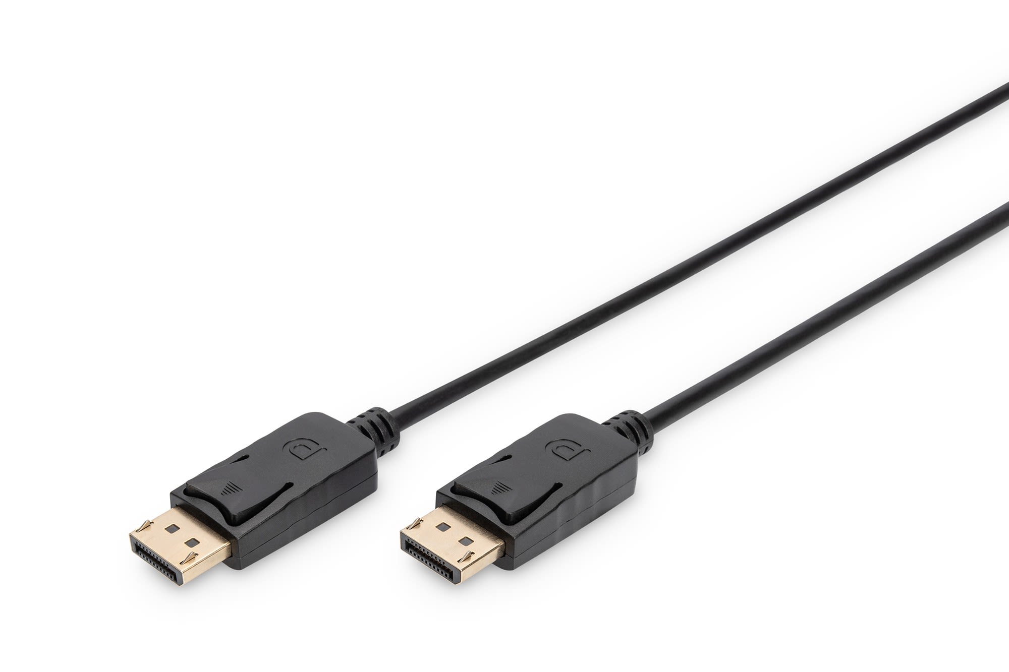 Assmann Electronic - DisplayPort connection cable, DP M-M, 5.0m, w-interlock, DP, 1.1a conform, bl