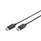 Assmann Electronic - DisplayPort connection cable, DP M-M, 5.0m, w-interlock, DP, 1.1a conform, bl