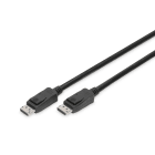 Assmann Electronic - Câble DisplayPort DP MM 5m verrouillage DP1.3/1.4 noir Ultra HD 8K