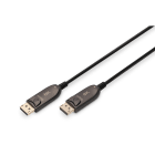 Assmann Electronic - Câble hybride fibre optique DP AOC M/M 10m UHD 8K@60Hz CE doré noir